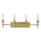 Afx Huntington 30'' Vanity, Clear Ribbed Glass Shade- Light Antique Brass Finish HNTV3011MBLB - alternate 3